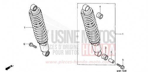 KISSEN, HINTEN CB500V de 1997